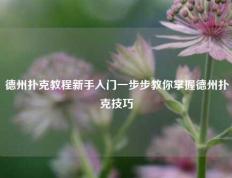 德州扑克教程新手入门一步步教你掌握德州扑克技巧