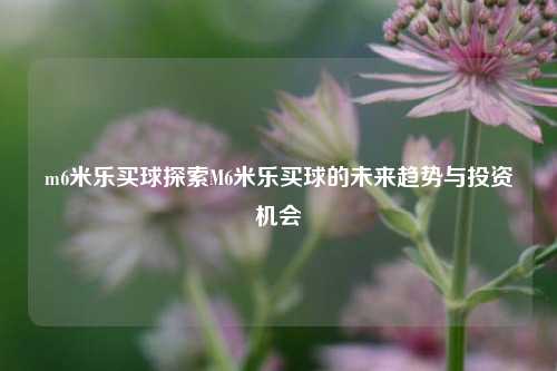 m6米乐买球探索M6米乐买球的未来趋势与投资机会