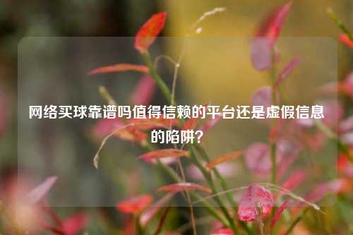 网络买球靠谱吗值得信赖的平台还是虚假信息的陷阱？