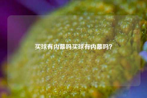 买球有内幕吗买球有内幕吗？